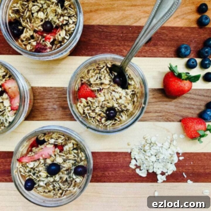 Delicious Baked Oatmeal Jars, perfect for a grab-and-go healthy breakfast.