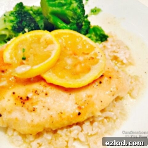 Easy Lemon Chicken with brown rice or leftover risotto