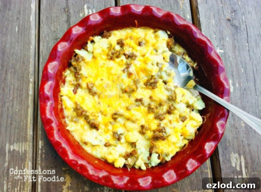 21 Day Fix Clean Cauliflower Cheeseburger Mac - Healthy and Delicious