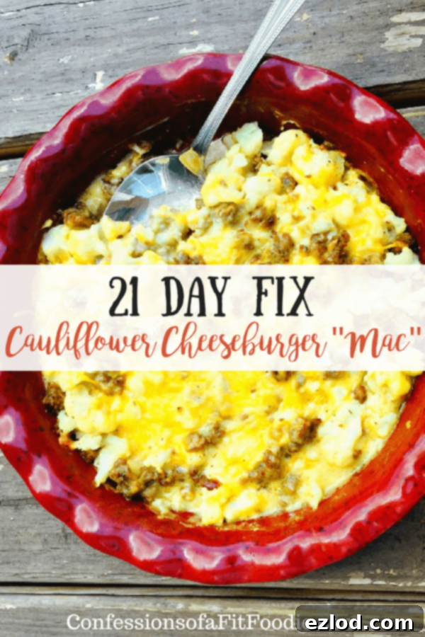 21 Day Fix Cauliflower Cheeseburger "Mac" (Instant Pot Option) | Confessions of a Fit Foodie - Healthy Recipe