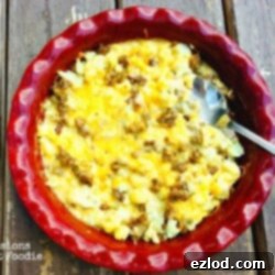 Cauliflower Cheeseburger Mac Bake 6 Cauliflower Cheeseburger Mac Recipe Image
