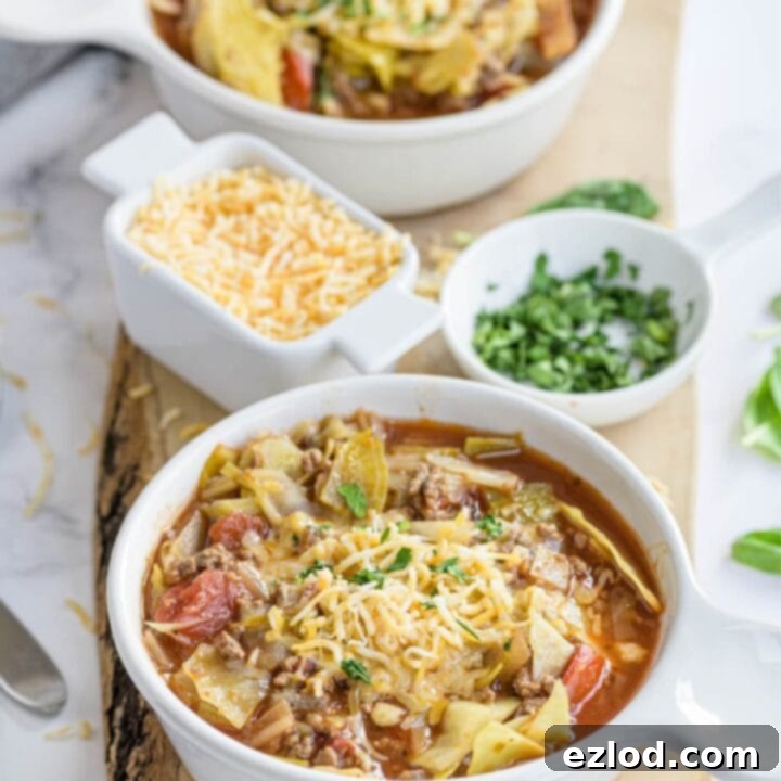 21 Day Fix Unstuffed Cabbage Roll Soup