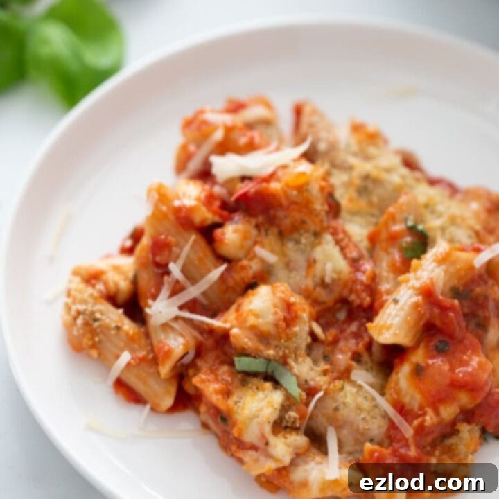 Healthy Chicken Parmesan Pasta