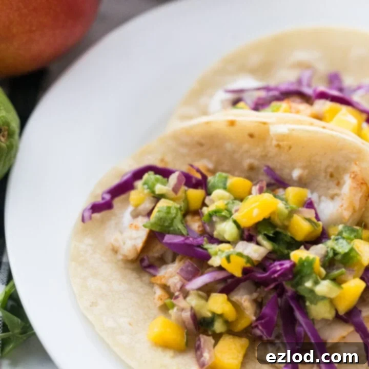 21 Day Fix Fish Tacos with Mango Salsa