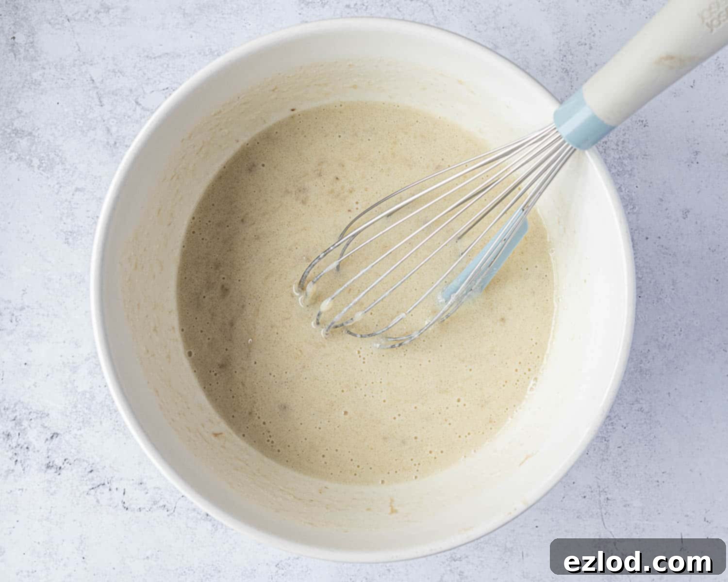 Step 1, the wet ingredients in a  bowl.