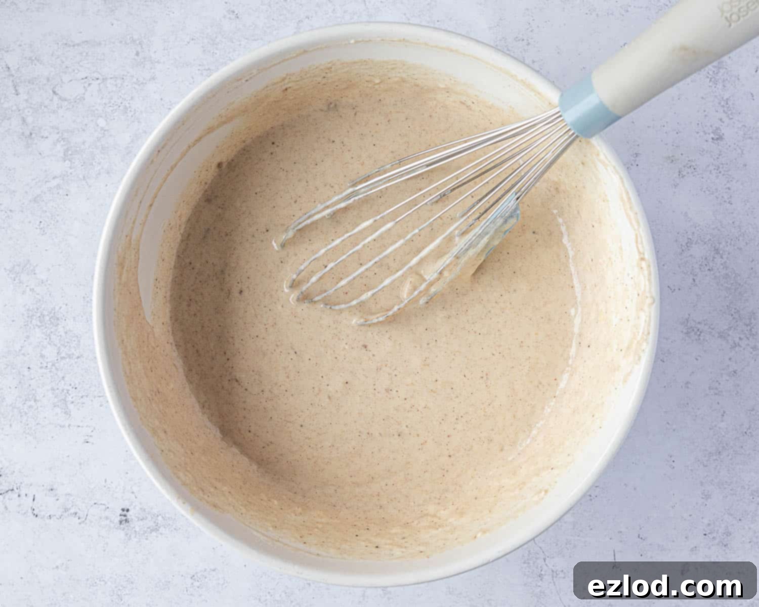 Step 2, the finished batter.