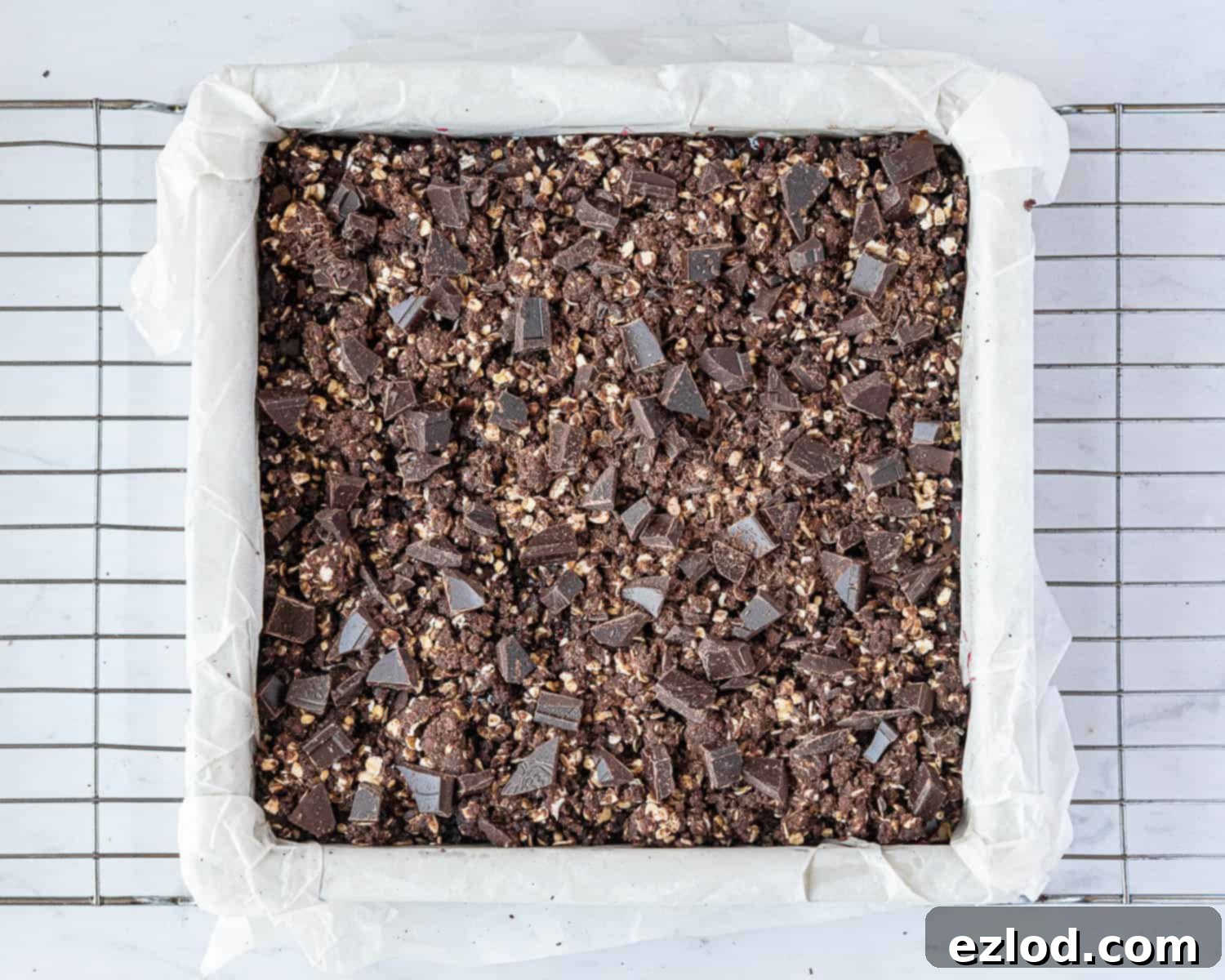 Step 5, the assembled bars before baking.