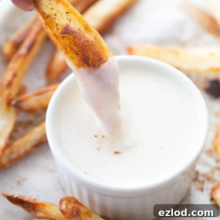 Healthy Copycat Philly Crab Fries with Cheese Sauce