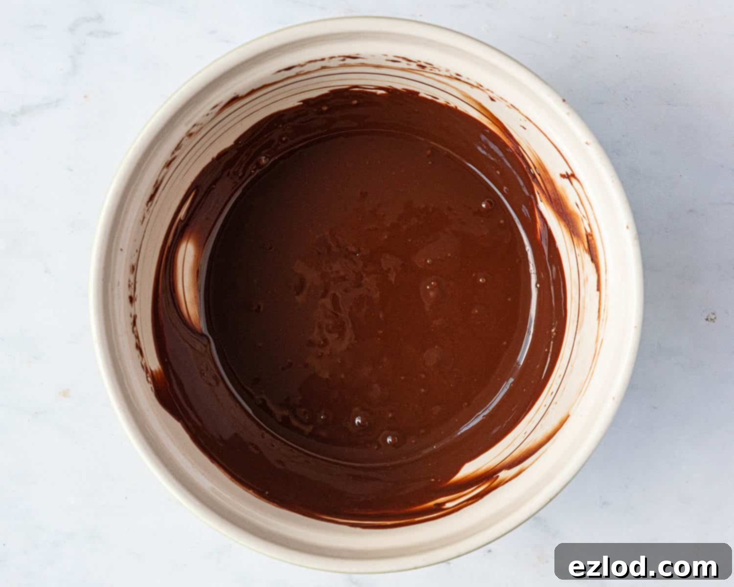 Step 7, the ganache after mixing.