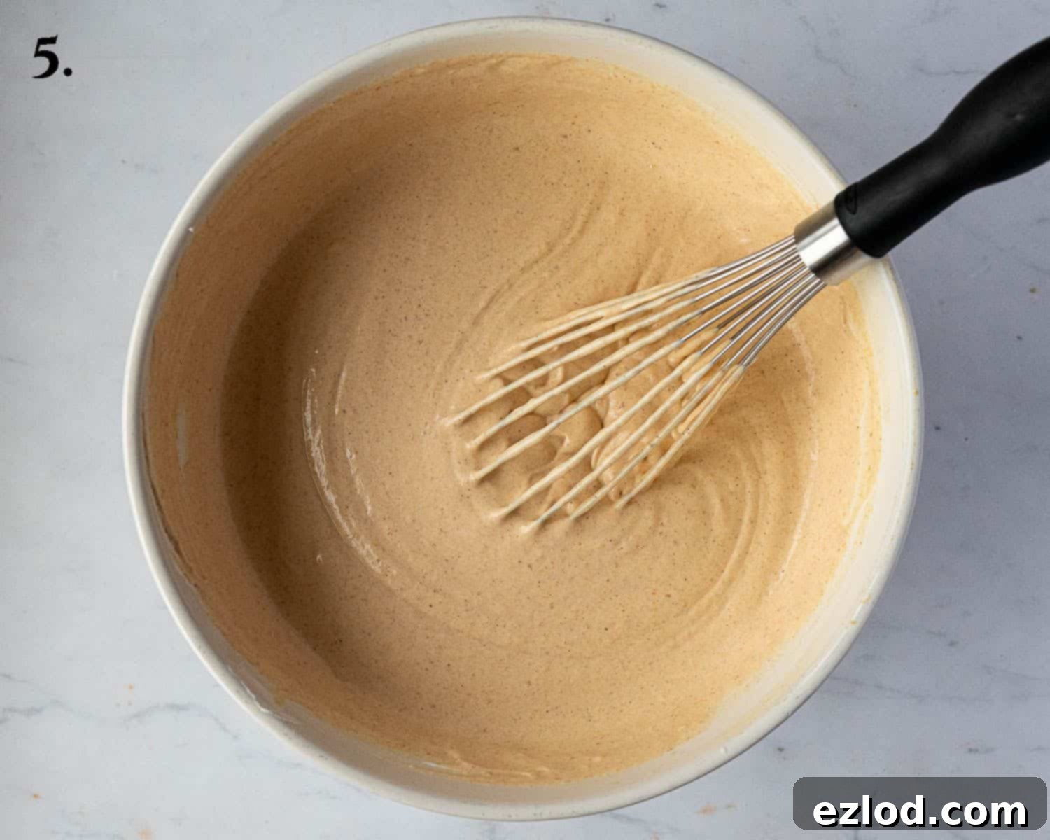Step 5, the finished pumpkin cream.