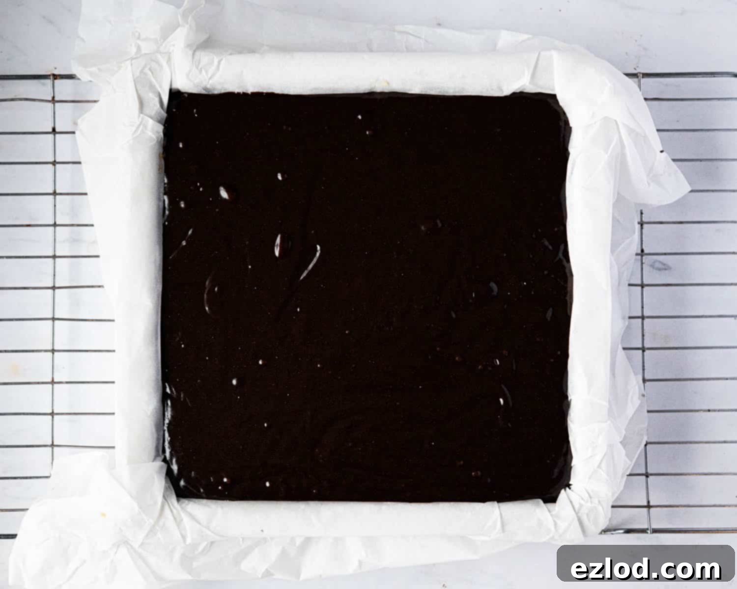 Festive Vegan Mince Pie Brownies 12 Step 8, the unbaked brownie.
