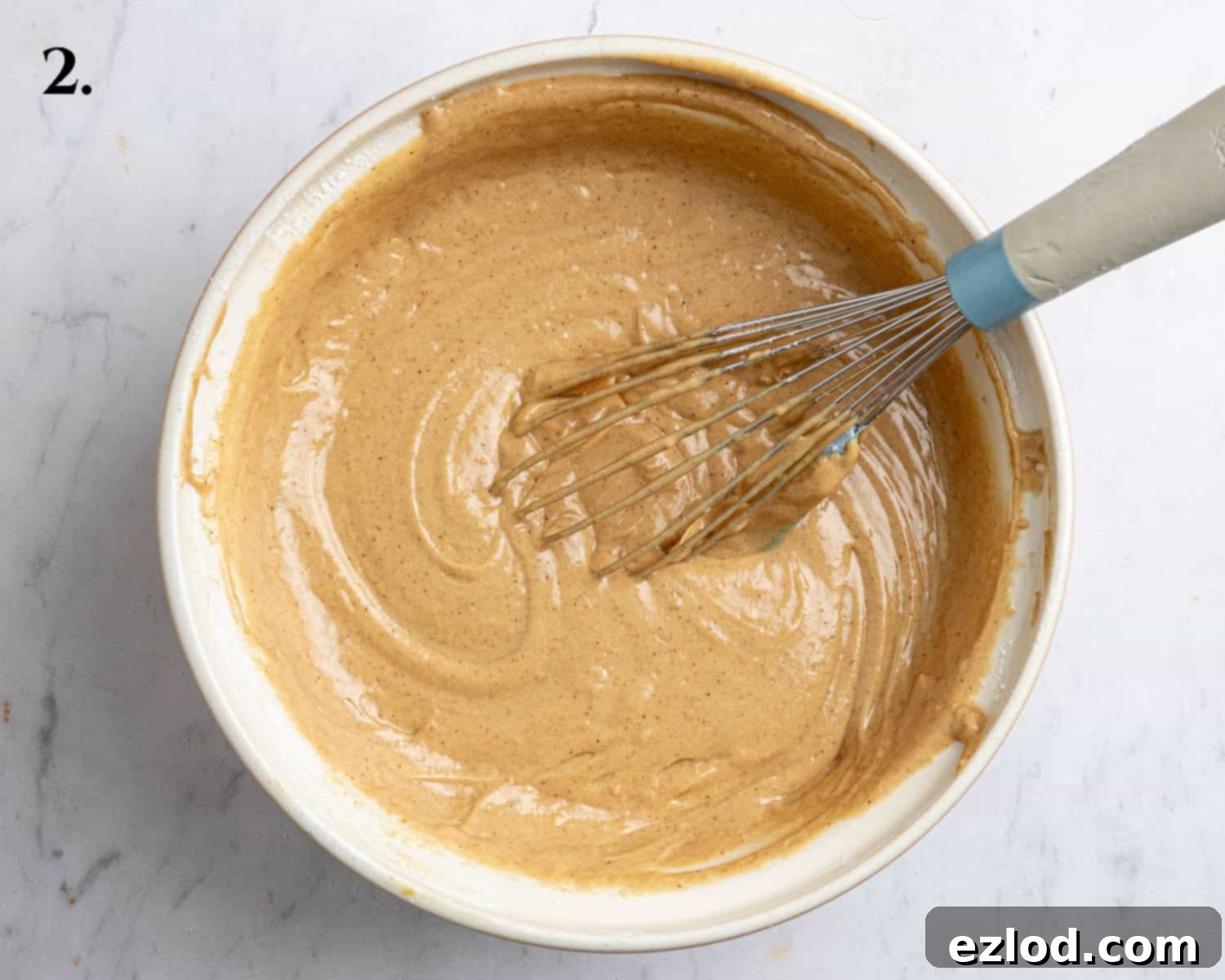 Step 2, the finished batter.