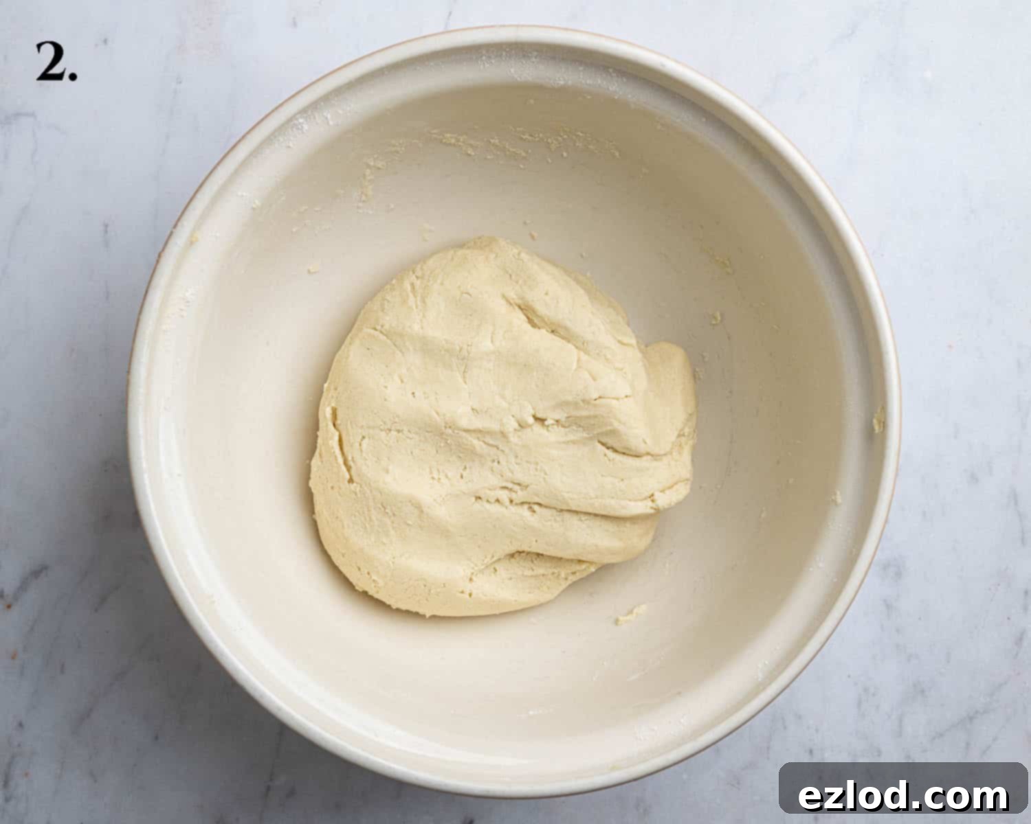 Step 2, the finished dough.