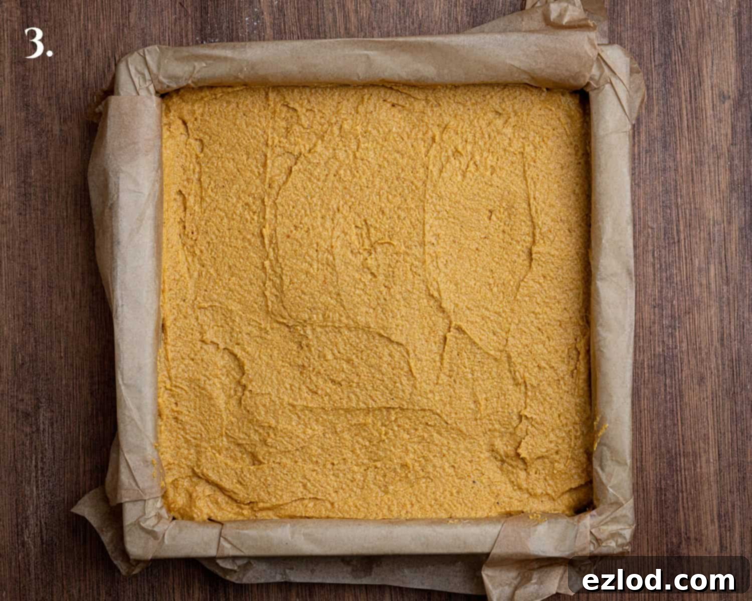 Golden Harvest Vegan Cornbread 7 Step 3, the cornbread before baking.