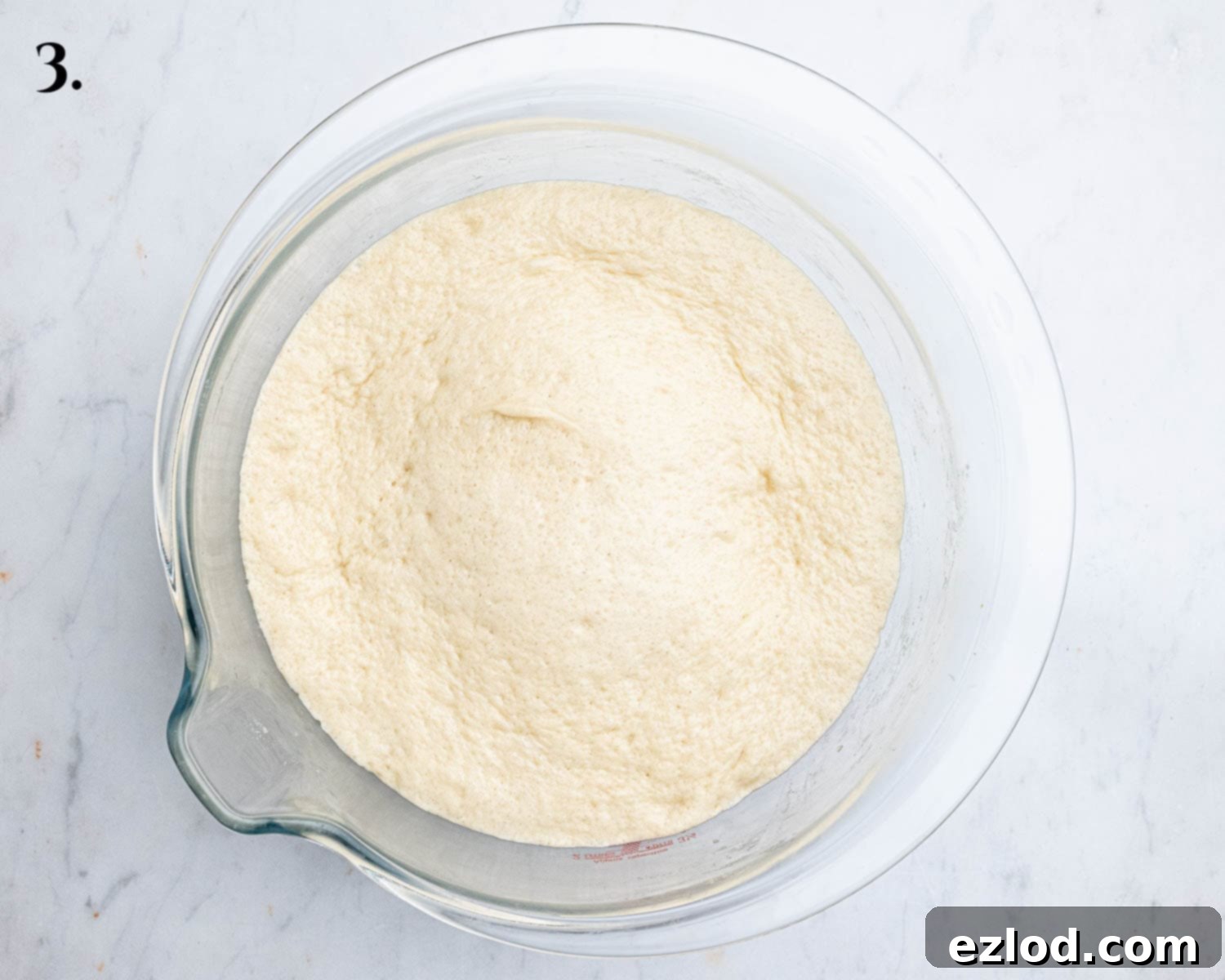 Step 3, the risen dough.