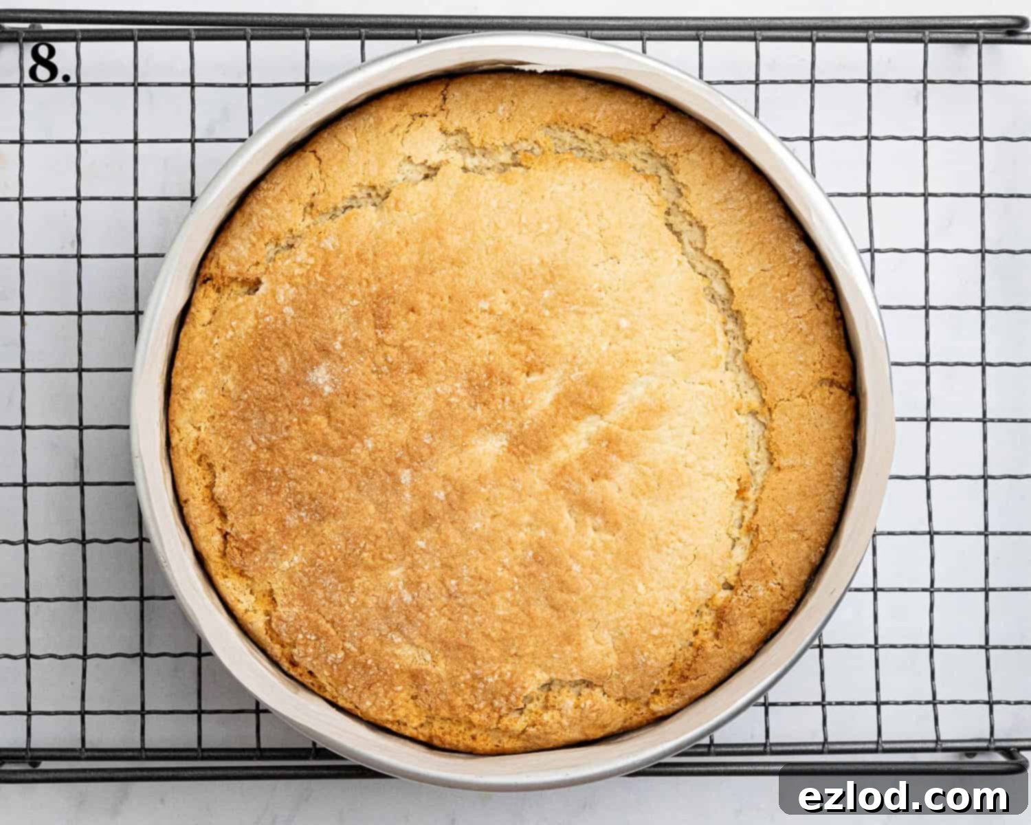 Step 8, the baked shortcake.