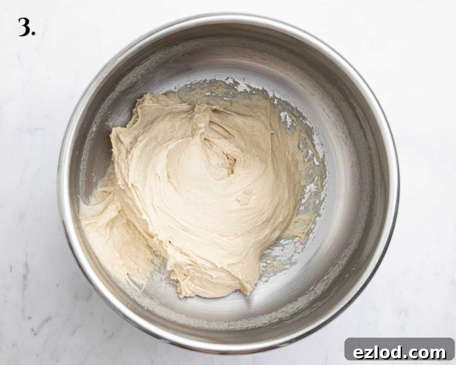Step 3, the kneaded dough.