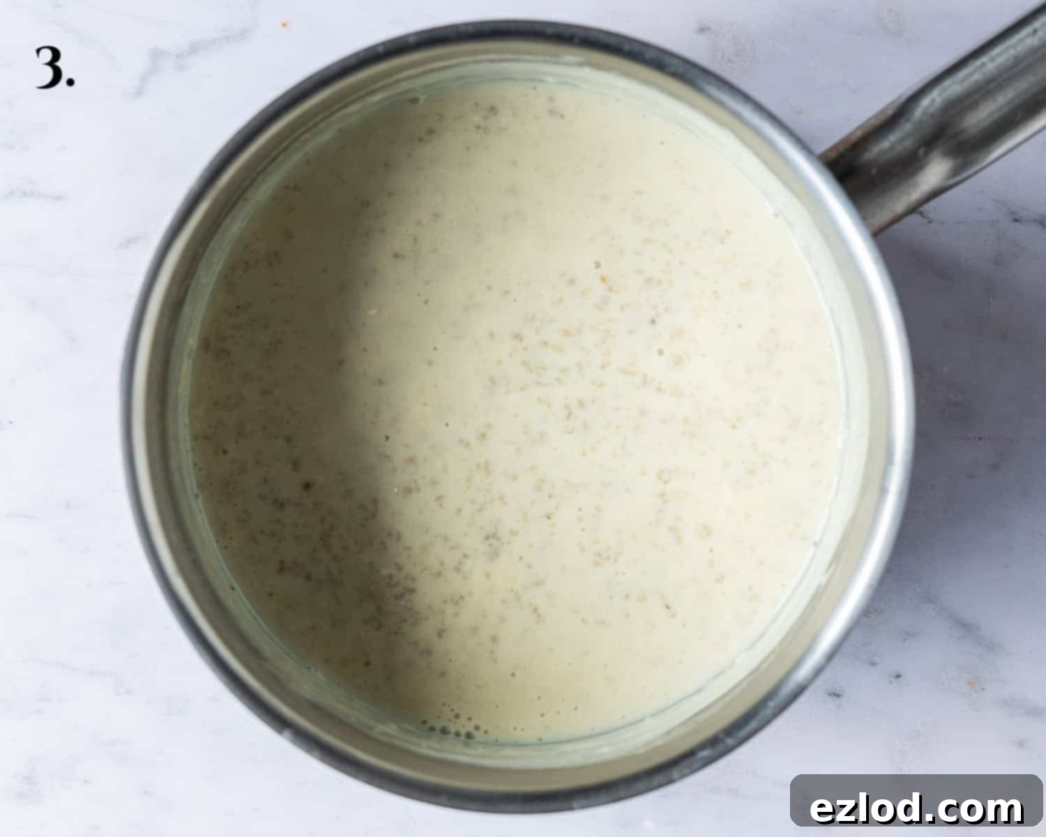Step 3, the cooked oat mixture.