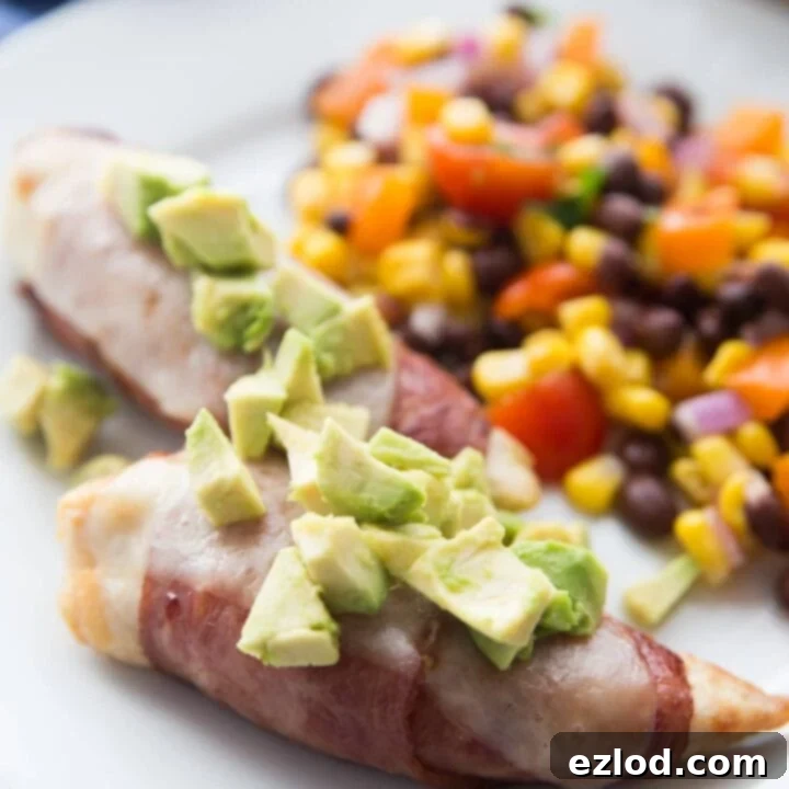 Air Fryer Bacon Wrapped Chicken Tenders.
