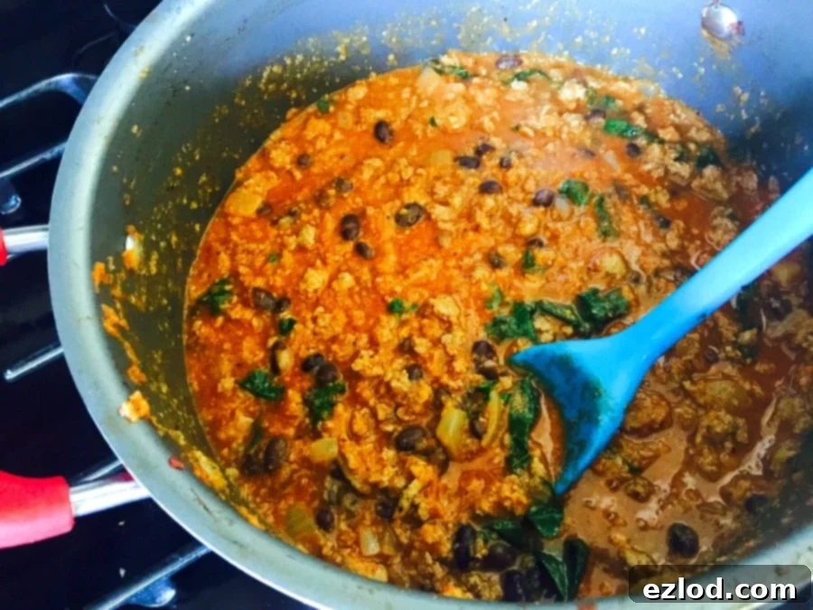 Creamy Sweet Potato and Black Bean Chili
