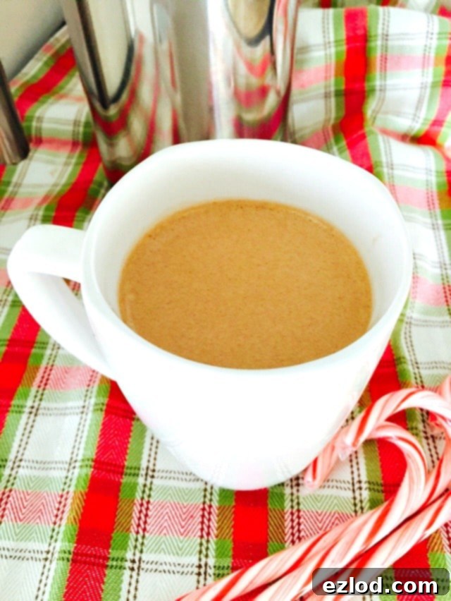 Healthy Peppermint Mocha recipe made with French Press coffee