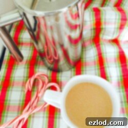 Healthy Peppermint Mocha made with French Press coffee