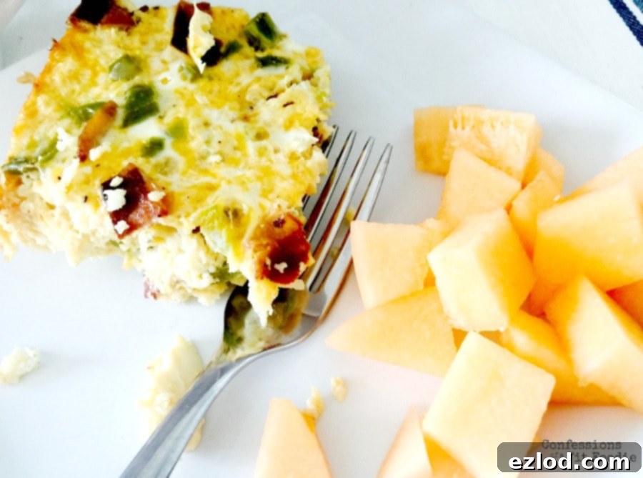 Crock Pot Breakfast Casserole - a crowd-pleasing 21 Day Fix breakfast with a secret ingredient.