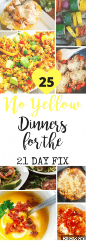 25 Delicious No Yellow Dinners for the 21 Day Fix