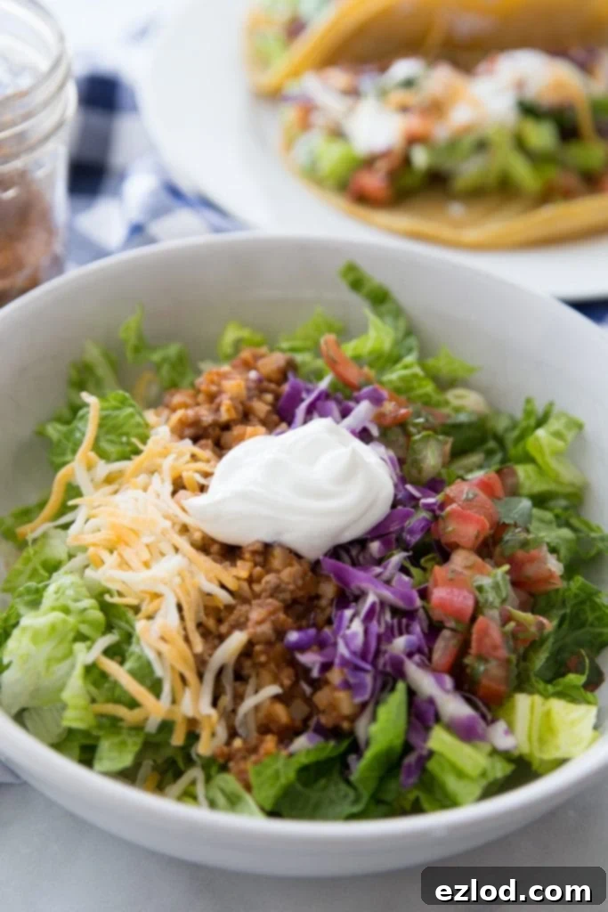 21 Day Fix Meal Plan Volume 19: Mastering Portion Control 3 Healthy Taco Salad with Pico De Gallo