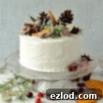 Gingered Christmas fruitcake with rustic decorations - Domestic Gothess