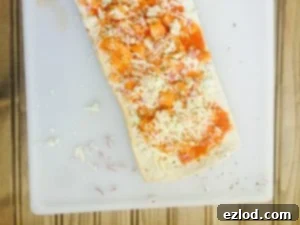 A whole grain flatbread base lightly toasted, golden and crispy, ready for the cheese mixture to be spread on top.