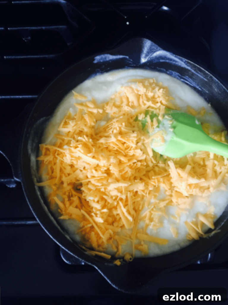 Another perspective of the 21 Day Fix Queso Dip, showcasing its thick, inviting texture.