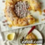 Festive apple and mincemeat filo pastry strudel wreath - Domestic Gothess