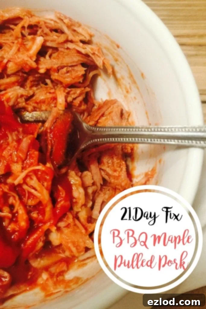 21 Day Fix Maple Pulled Pork