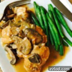 Perfect Chicken Marsala 7 Instant Pot Chicken Marsala dish with mushrooms and gravy
