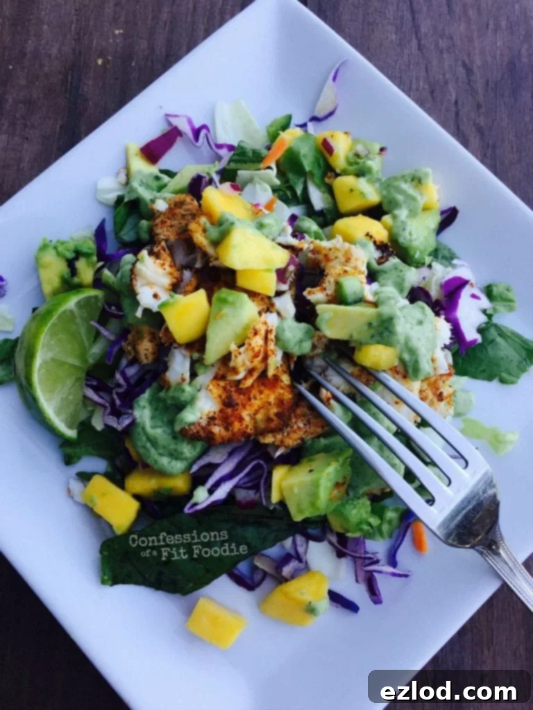 Deconstructed fish tacos are the healthy, 21 Day Fix way to go across the border and enjoy a delicious dinner. Recipe on Confessions of a Fit Foodie