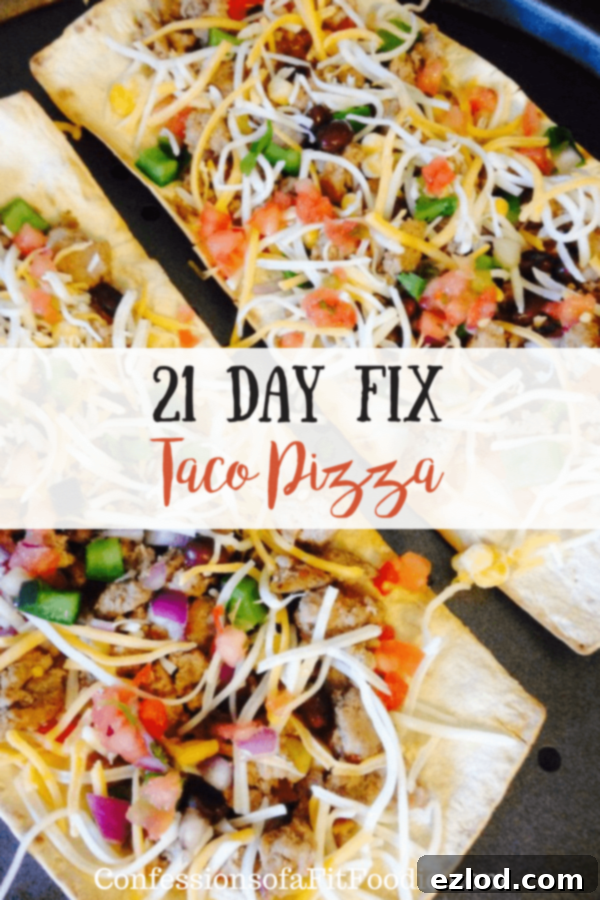 21 Day Fix Taco Pizza | Confessions of a Fit Foodie