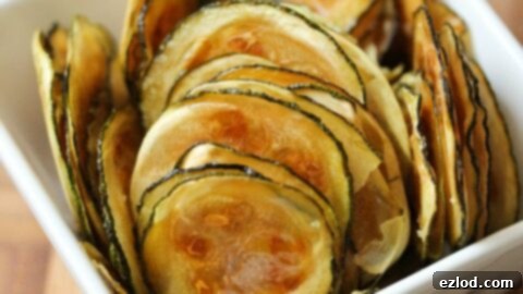 Oven-Baked Zucchini Chips, thin and crispy