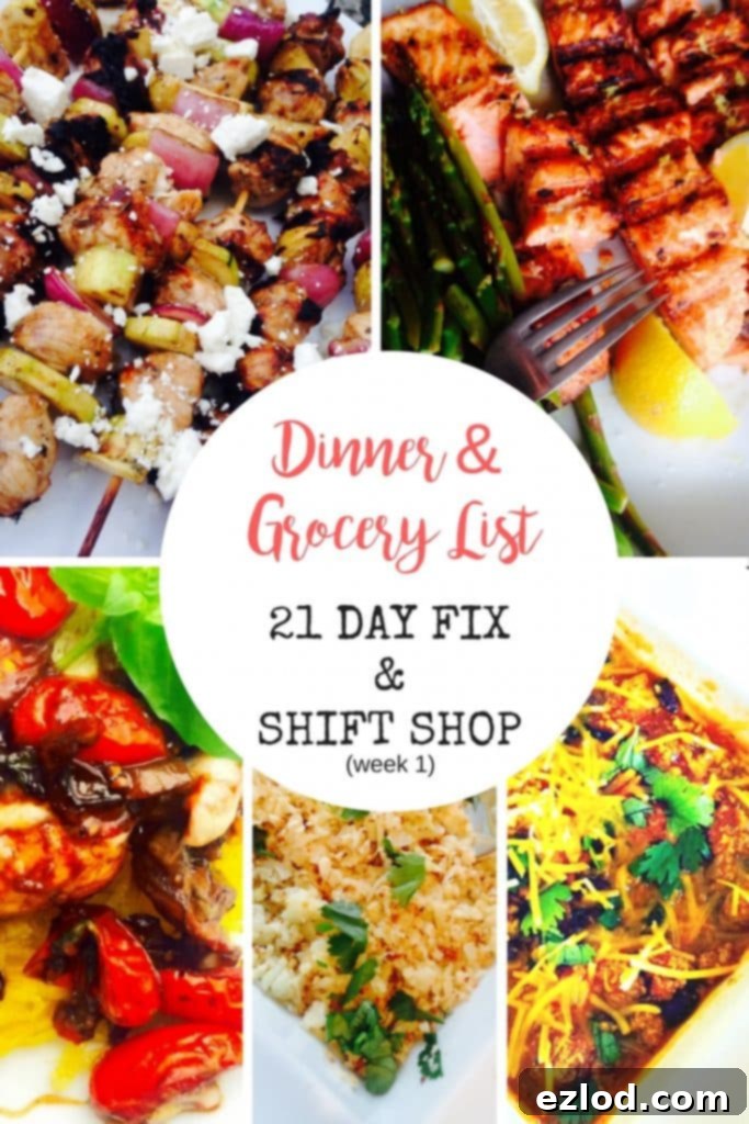 A vibrant, healthy meal spread on a wooden table, featuring fresh vegetables, a bowl of chili, and other nutritious dishes, perfect for a Shift Shop or 21 Day Fix meal plan.