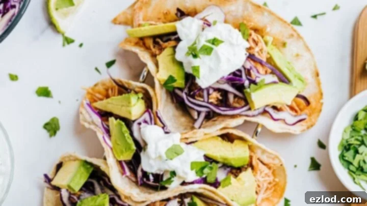 Instant Pot Chicken Tacos