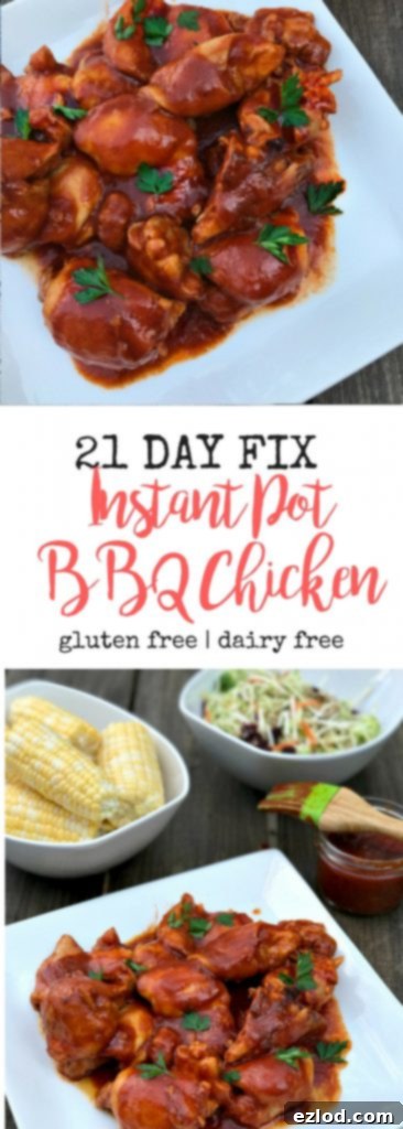 21 Day Fix Instant Pot BBQ Chicken | Confessions of a Fit Foodie