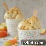delicious apple crumble/pie ice cream