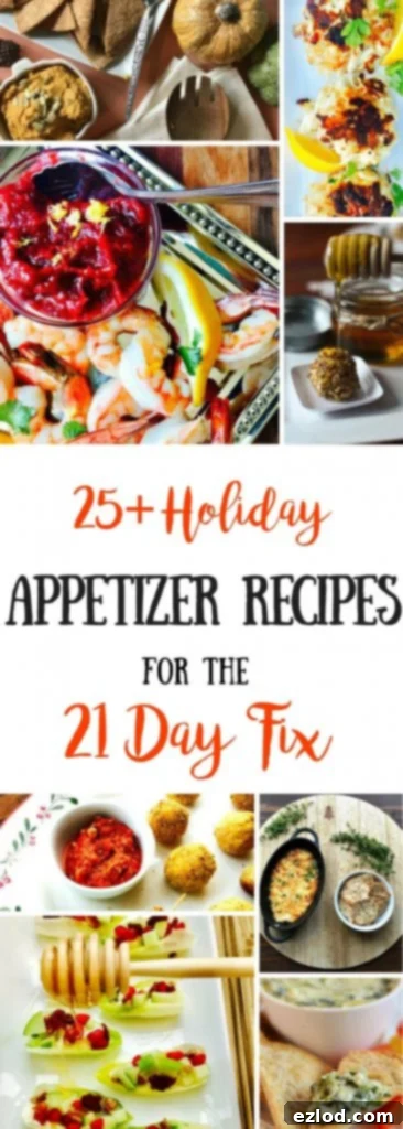 21 Day Fix Appetizers | Confessions of a Fit Foodie - A vibrant spread of healthy holiday snacks.