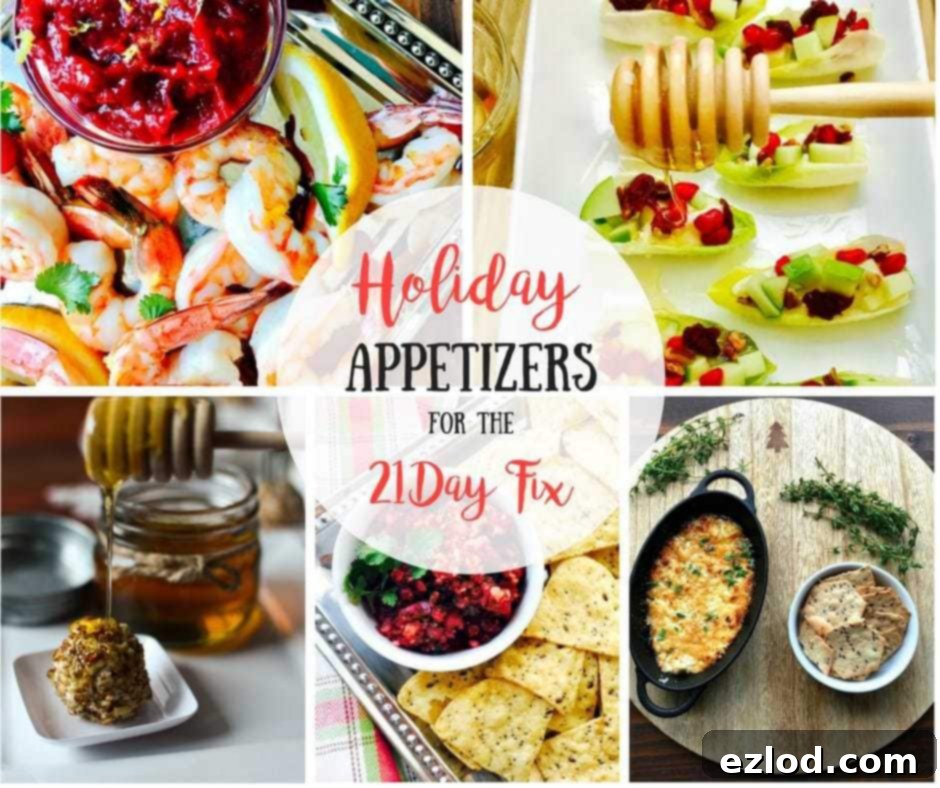 More festive 21 Day Fix Appetizers, demonstrating how to keep holiday eating healthy and enjoyable.