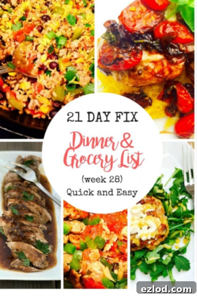 Easy Meal Plan 21 Day Fix | Confessions of a Fit Foodie - A vibrant plate with fresh ingredients, representing a healthy and easy 21 Day Fix meal.