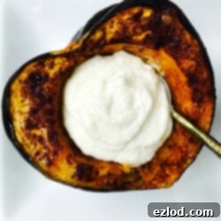 Caramelized Acorn Squash with Sweet Ricotta Cloud 6 21 Day Fix Maple Roasted Acorn Squash | Confessions of a Fit Foodie