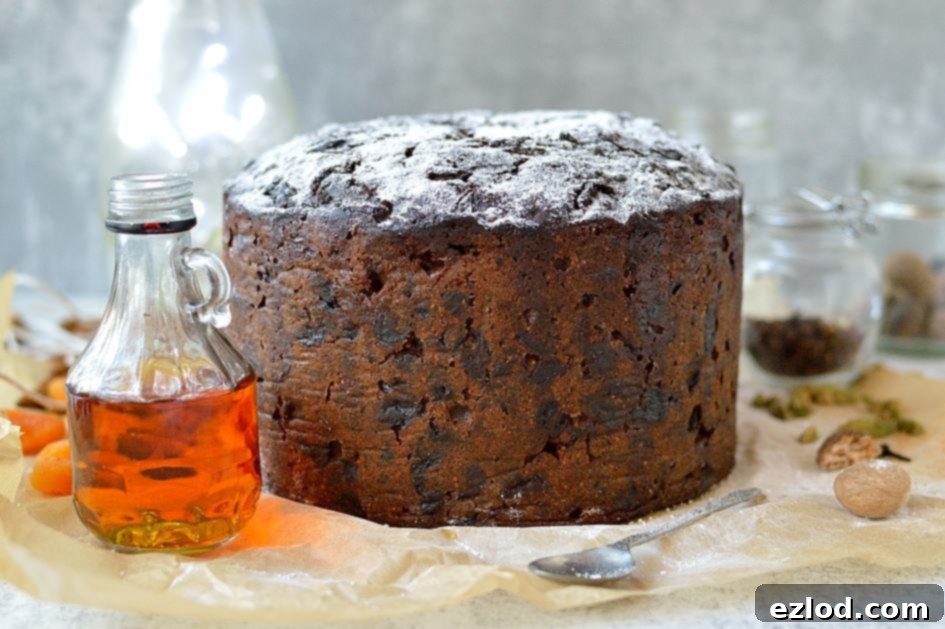 Make and mature rich Christmas fruitcake packed with rum soaked fruit