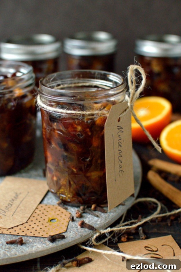 Vegetarian mincemeat recipe - easy vegetarian Christmas mincemeat made with butter and lashings of port