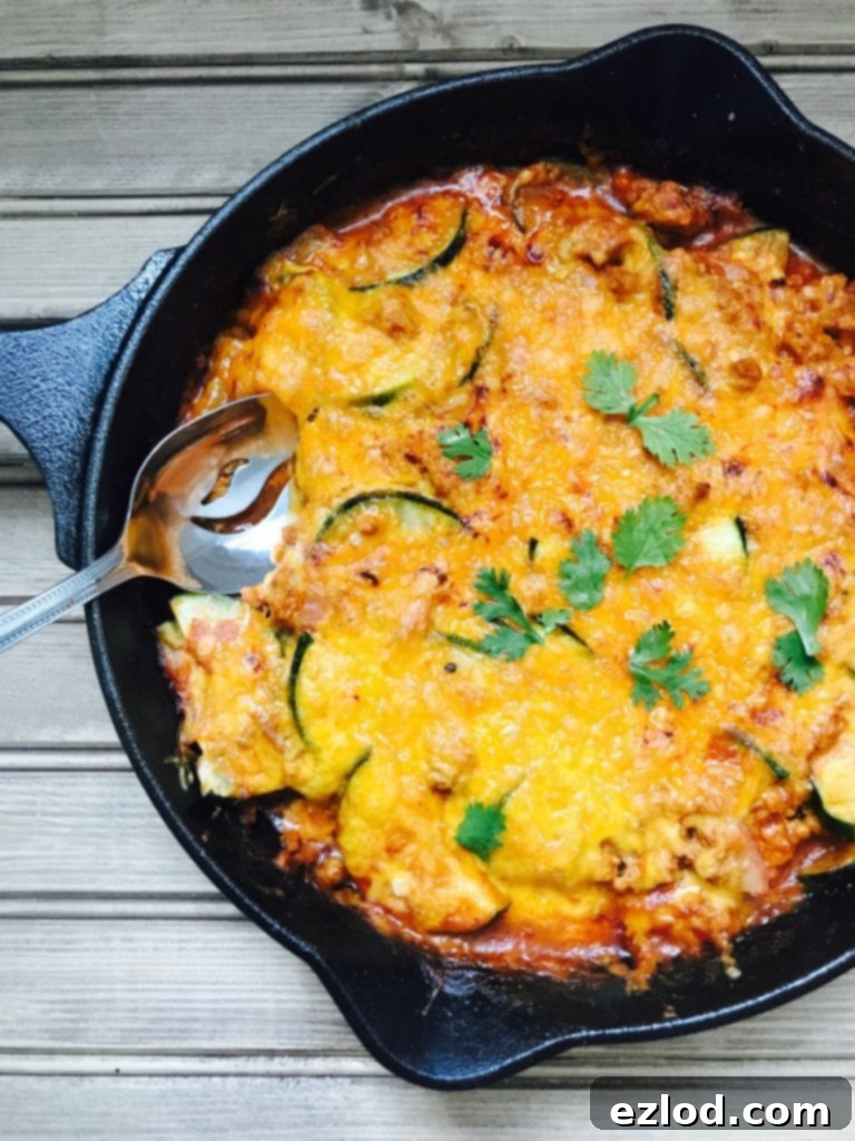 21 Day Fix Lazy Zucchini Enchilada Skillet|Confessions of a Fit Foodie