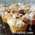 Mincemeat Marzipan Cinnamon Buns 7 Mincemeat and marzipan cinnamon buns - and wonderful festive breakfast and great way of using up leftovers.